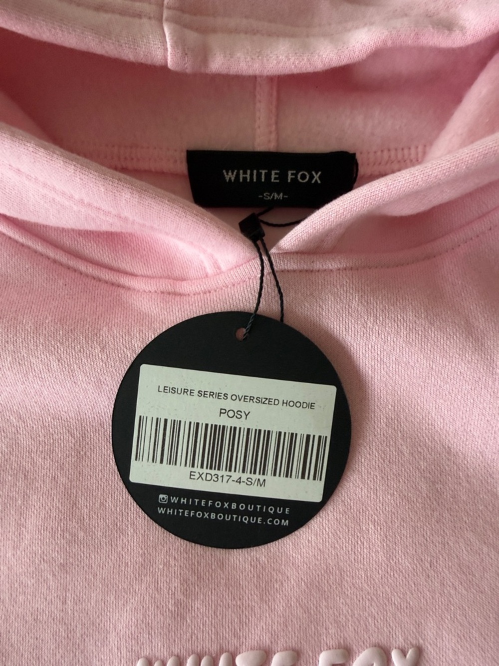 White Fox Boutique Pink Pullover Hoodie - Picture 3 of 4